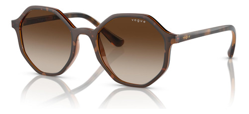 Vogue Eyewear Mujer Gafas De Sol Parte Superior Marrón 52mm
