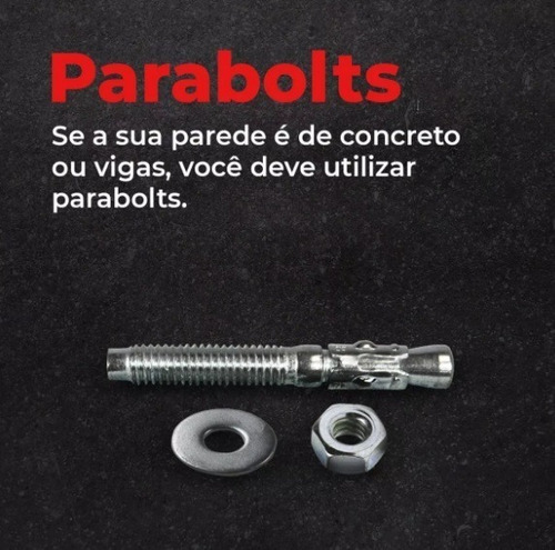 Suporte Multifunção Saco Pancada Fita Argola + Kit Parabolt