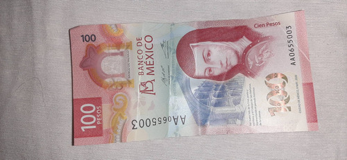 Billete De 100 Pesos En Buenas Condiciones ( Aa )