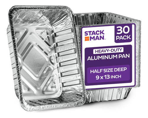 Bandejas De Aluminio Desechables De 9 X 13 [paquete De ...