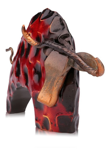 Imagen 2 de 6 de Escultura Tooarts, Diseño De Toros, Hierro Nuevo