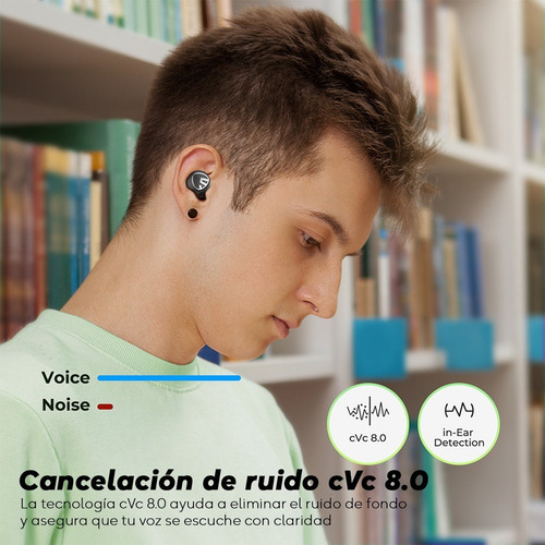 Imagen 5 de 10 de Auriculares Inalámbricos Mini Pro Soundpeats Bt Cancel Ruido