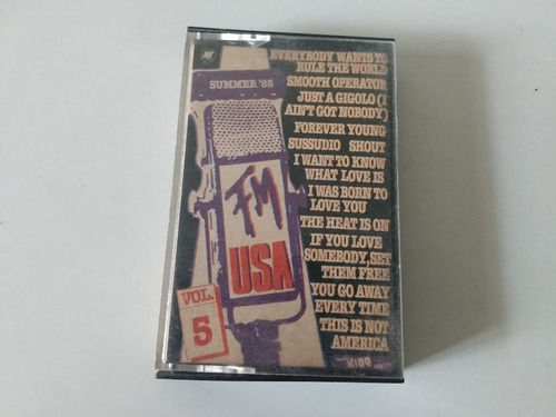 Fm Usa Summer 85 Vol 5 Cassette Muy Bueno 80's