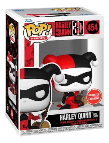 Funko Pop Harley Quinn With Cards Gamestop Daffyrugs