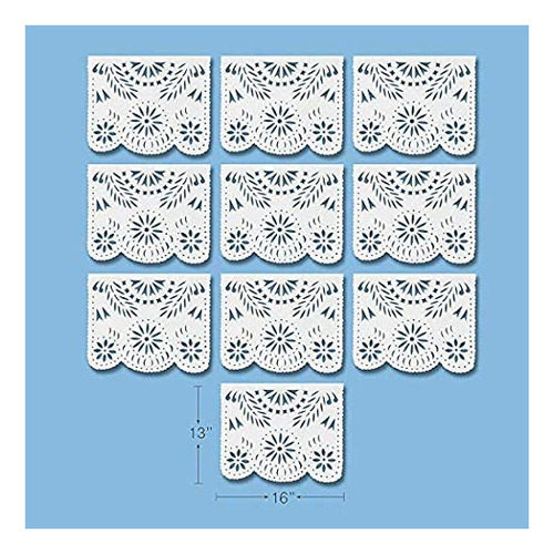 Imagen 2 de 6 de Olã Rico Pancarta De Plástico Mexicano De Papel Pica...