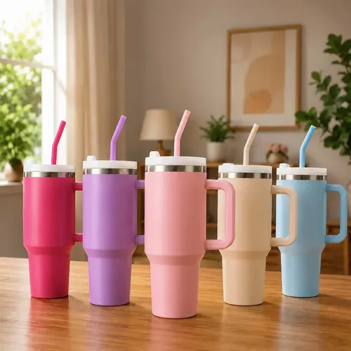 Copo Garrafa Térmica 1,2l Inox Com Tampa E Canudo Gigante
