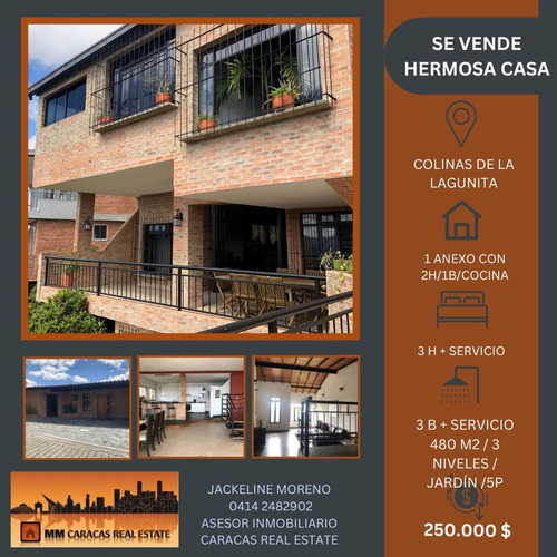 Se Vende Hermosa Casa En Colinas De La Lagunita.