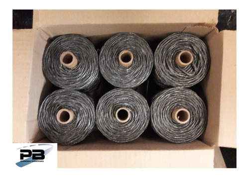 Rollo Hilo Plastico Polipropileno Recuperado X 6 Unidades Verde Musgo