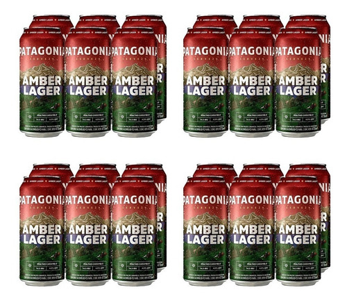 Imagen 1 de 10 de Patagonia Amber Lager . Cerveza . 473ml X 24 - Tomate Algo®