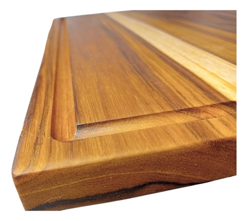 Tabla De Picar Plato P/carnes Quesos Madera De Teca 40x30x2