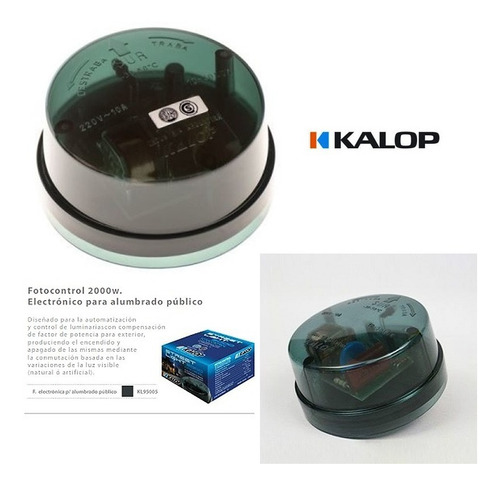 Fotocontrol 2000w Alumbrado Publico + Zocalo Exterior Kalop