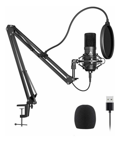 Micrófono Maono AU-A04 condensador cardioide negro