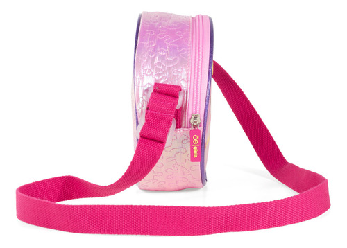 Bolsa Crossbody Cloe Para Niña Diseño Circular Iridiscente Color Rosa