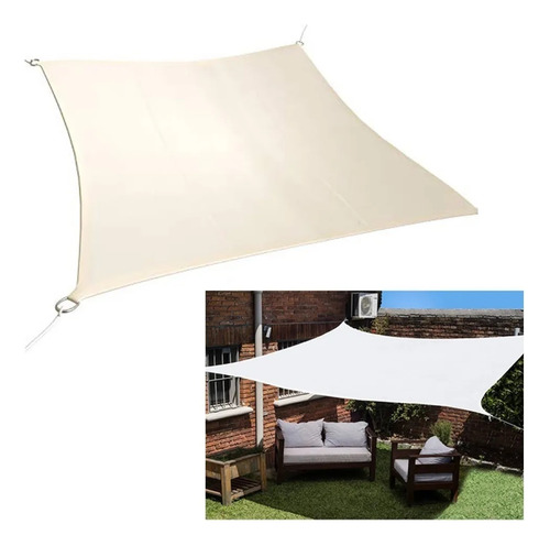 Malla Toldo Vela Alta Calidad 8 X 5 Metros Filtro 98% Blanco