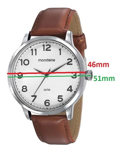 Relogio Mondaine Masc Aço/couro 99410g0mvnh1 Grande Clássico