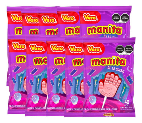 Paleta Manita De La Suerte 400 Pz Vero