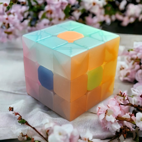 Cubo Tipo Rubik 3 X 3 Jelly Warrior Colores Pastel 