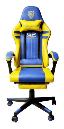 Imagen 5 de 5 de Sillón Silla Gamer Play Pc Boca Juniors Oficial Game Pro Jmc