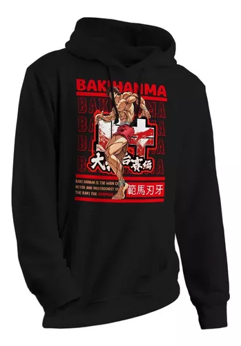 Camiseta Básica Camisa Baki Hanma The Grappler O Campeao Anime