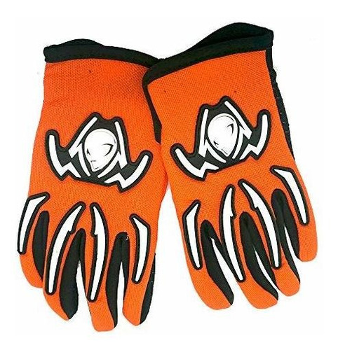 Guantes Ciclismo Niños Naranja Araña Marciano