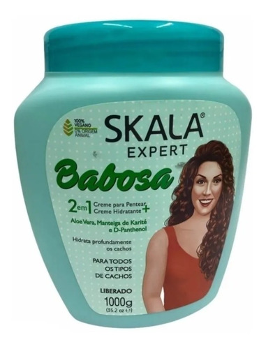  Skala Babosa Aloe Vera Mascara Hidronutritiva Vegana 1kg