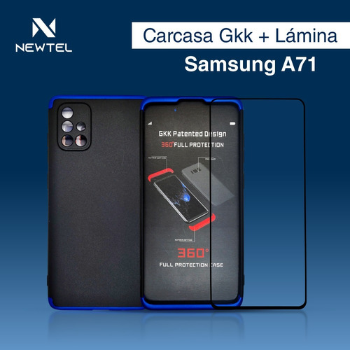 Carcasa Premium Para Samsung A71 + Lamina De Vidrio Templado