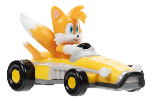 Sonic The Hedgehog Vehículos Metálicos Escala 1:64 Color Amarillo