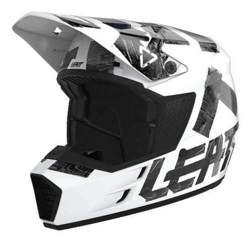 Casco Moto 3.5 V22 Blanco/negro T-xl 61-62 Cm Color Blanco Diseño Deportivo Tamaño del casco XL