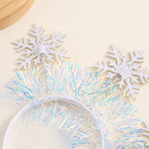 Diadema Fina Con Forma De Copos De Nieve Con Forma De Copo D