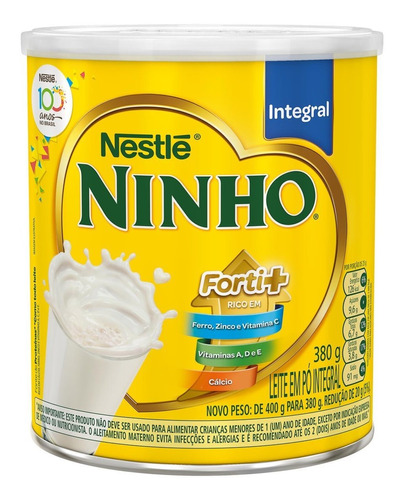 Ninho Integral Lata 380 Gr