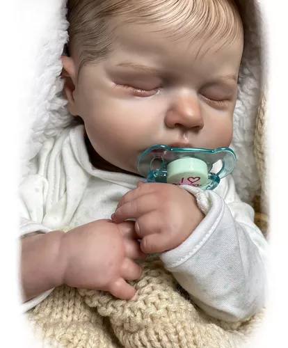 Adolly - Muñeca de bebé recién nacido, realista, de 51 cm, vinilo de  silicona, suave, para niños pequeños, cuerpo de tela, regalo para bebés  recién