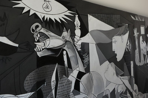 Cuadro- Guernica Pablo Picasso-full Hd 130x60 Cm.