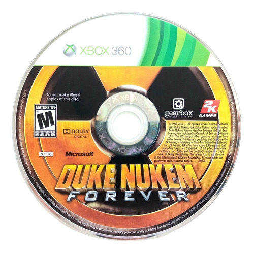 Duke Nukem Forever Xbox 360 (solo Disco) (Reacondicionado)