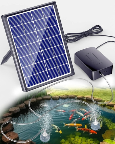 Aireador Solar Para Estanques Al Aire Libre, Burbujeador