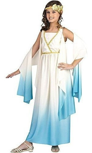 Fun World Griego Goddess Child Costume Cream Large (12-14)