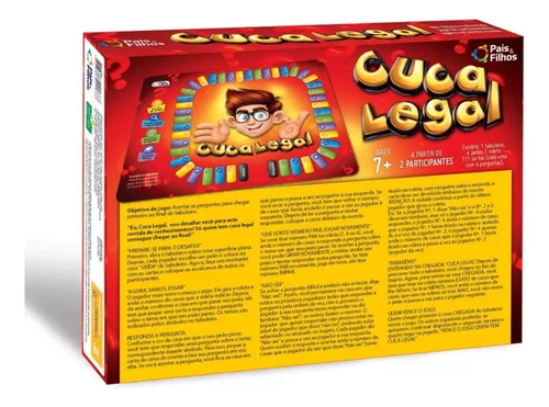 Jogo Cuca Legal 600 Perguntas Tabuleiro - Pais E Filhos