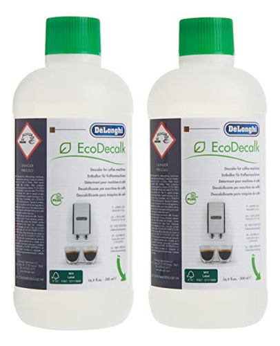 Set Descalcificador De'longhi Eco 2 Botellas Para Máquinas D