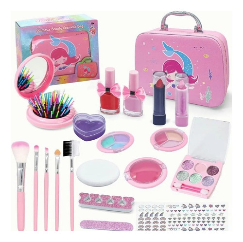 Kit De Maquillaje Infantil Para Meninas Cosméticos Lavaves