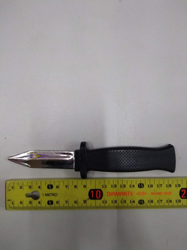 Imagen 3 de 6 de Cuchillo Retractil Replegable Halloween Cotillon Disfraz