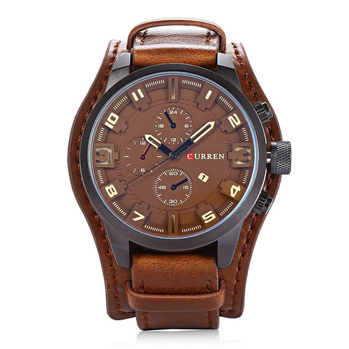 Imagem 2 de 6 de Curren 8225 Casual Decorativo Sub-dial Masculino Relógio Qu