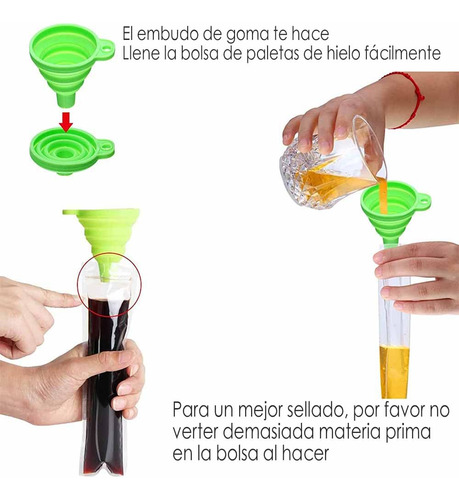 50pcs Desechable Popsicle Mold Bag Moldes Para Cubitos De