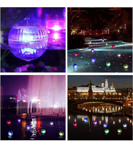 / Luz Solar Flutuante Da Piscina 3pcs Para A Decoração Da