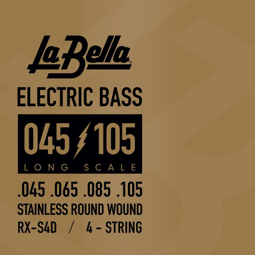 La Bella Rx-s4d Encordado Para Bajo 4 Cuerdas 045 105