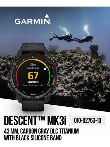 Wearable4u - Garmin Descent Mk3 & Mk3i 51 -titanio Mk3i Con