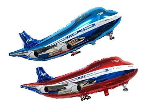 2pcs Airplane Helicopter Plane Foil Fiesta De Globo H5x5a