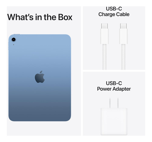Tableta Apple iPad De 11 Pulgadas Y 128 Gb, Azul, Chip A16,