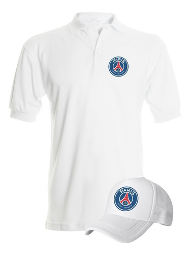 Camiseta Tipo Polo Paris Psg Futbol Obsequio Gorra