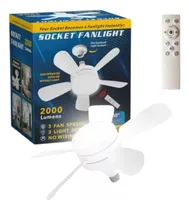 Comprar Ventilador Foco De Enchufe Control Remoto 3000k-6500k 20w