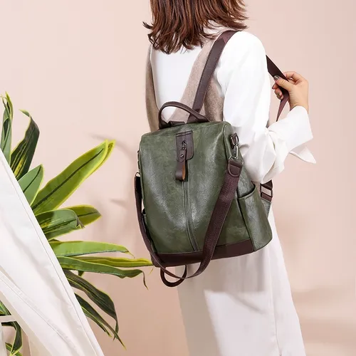 Mochila antirrobo mujer piel hotsell