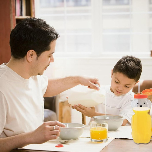 Vaso Entrenador Para Bebes Y Niños, Vaso De Oso Para Entrenar En Alimentacion Complementaria Con Popote Flexible